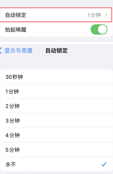 宋洛乡苹果换屏维修分享无法调整iPhone自动锁屏的时间怎么办